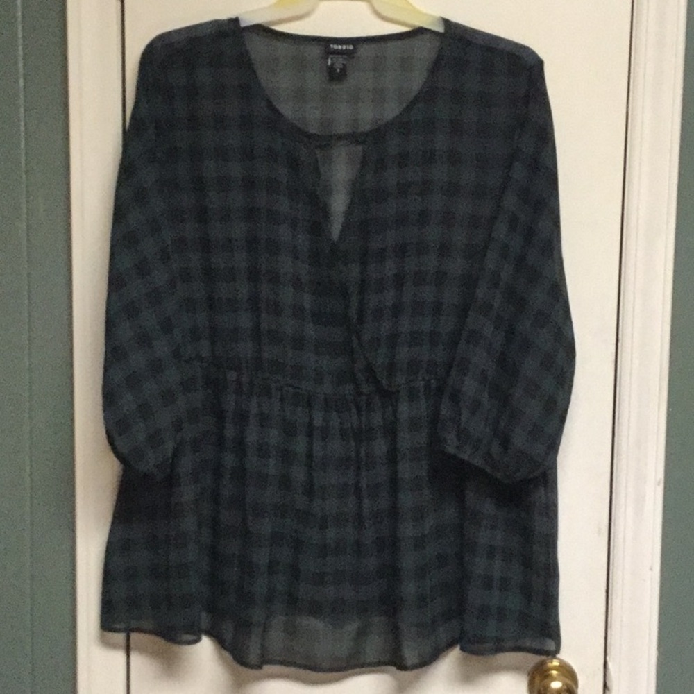 Torrid Gingham Top Size 3